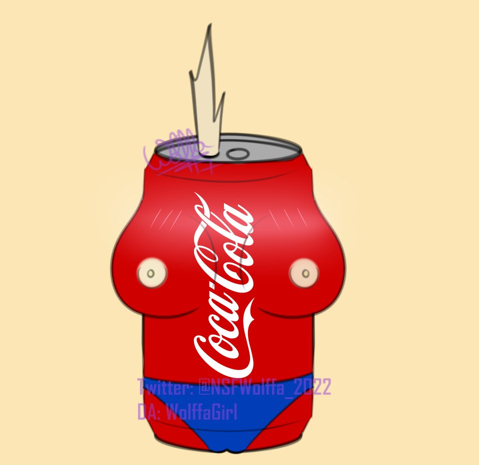 big_breasts breasts can coca-cola coke coke_can cokecoke cola foam object panties soda soda_can