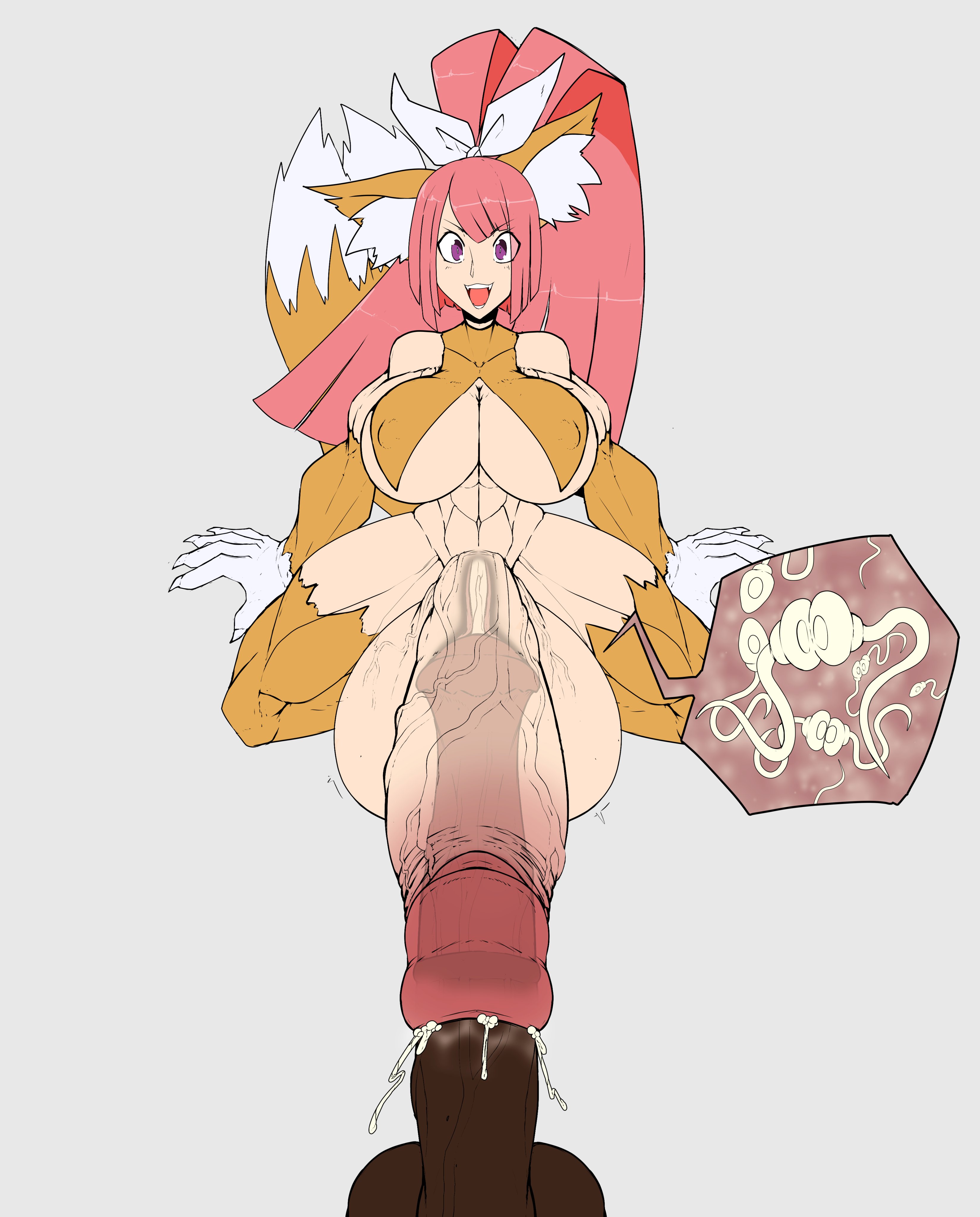 1futa, alternate version available, animal ears, animal tail, balls, balls expansion, balls growth, balls growth (enlargement), balls impregnation, big breasts, big penis, bimbo, bottomless, breasts, cat ears, cat girl, cat tail, catgirl, claws, clothed, clothing, cum, cum in balls, cum in penis, cum in urethra, cum inside, cumflation, dark skin, dark-skinned male, disembodied penis, disgaea, docking, ear tuft, erection, female, fennec, fox ears, fur, futa focus, futa penetrated, futa urethral insertion, futanari, genital expansion, genital growth, genital growth (enlargement), gigantic breasts, gigantic penis, horse, horse penis, horsecock, huge breasts, huge penis, humanoid, humanoid penis, hyper, hyper penis, inflation, intersex, kemonomimi, large breasts, large penis, light skin, light-skinned futa, long hair, male, monster girl, mostly nude, muscular, muscular futa, nekomata, nekomata (disgaea), pale skin, penile urethral insertion, penis, pink hair, rust and bolts, solo focus, sperm cell, sperm meets sperm, spread legs, squatting, thick thighs, toned, urethral insertion, urethral penetration, x-ray