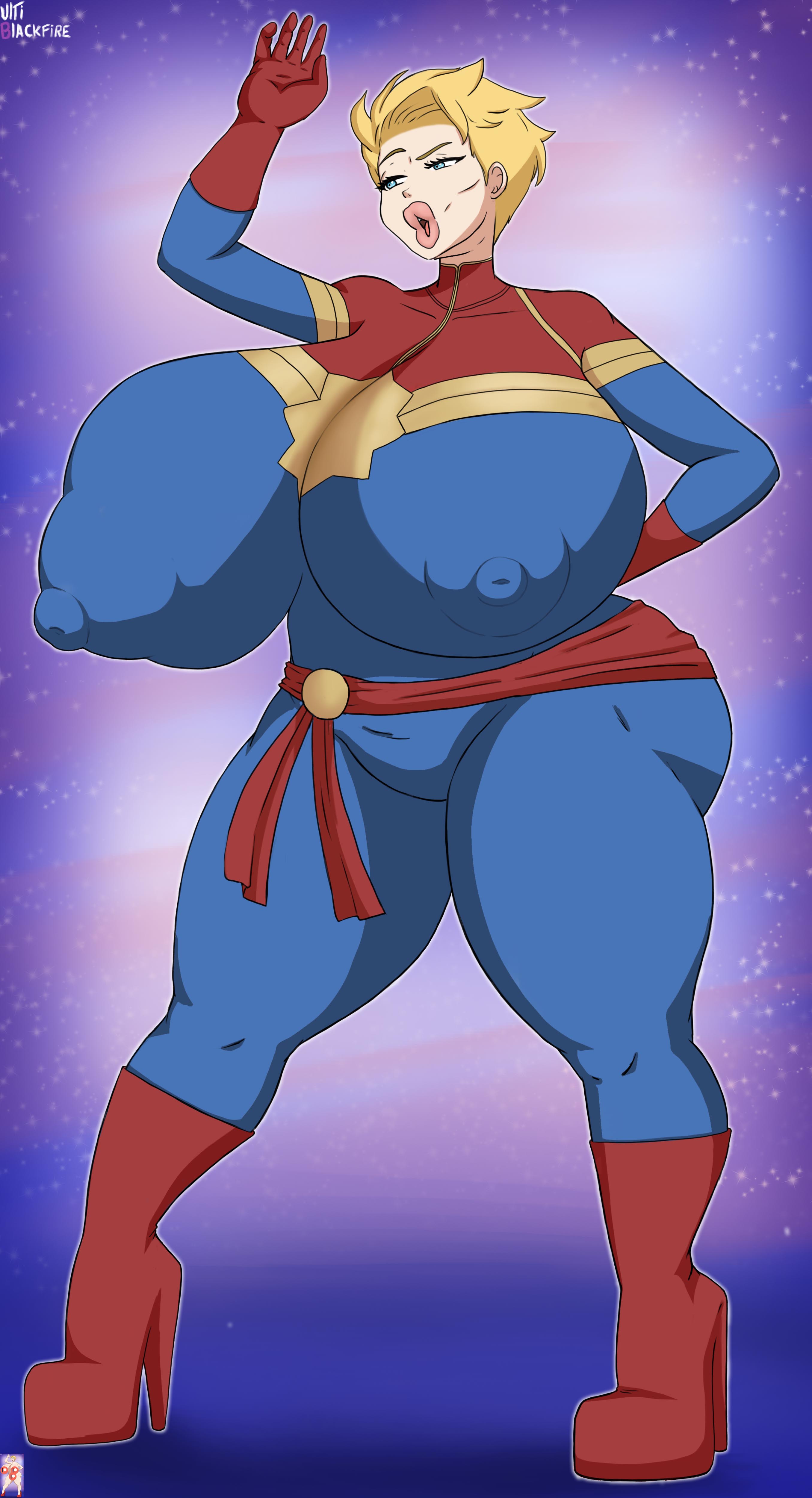 1girls, 2022, 4k, abstract background, absurd res, artist name, ass, big ass, big breasts, big butt, big lips, bimbo, blonde hair, blue eyes, bodysuit, breasts, bubble ass, bubble butt, busty, captain marvel, carol danvers, curvaceous, curvy, curvy body, curvy female, curvy figure, digital media (artwork), eyelashes, female, female focus, female only, fingers, gloves, hand behind back, hi res, high heels, hourglass figure, huge ass, huge breasts, huge butt, large breasts, light skin, light-skinned female, lips, marvel, marvel comics, nipple outline, round ass, short hair, signature, simple background, skin tight, standing, thick ass, thick lips, thick thighs, ultiblackfire, voluptuous, wide hips