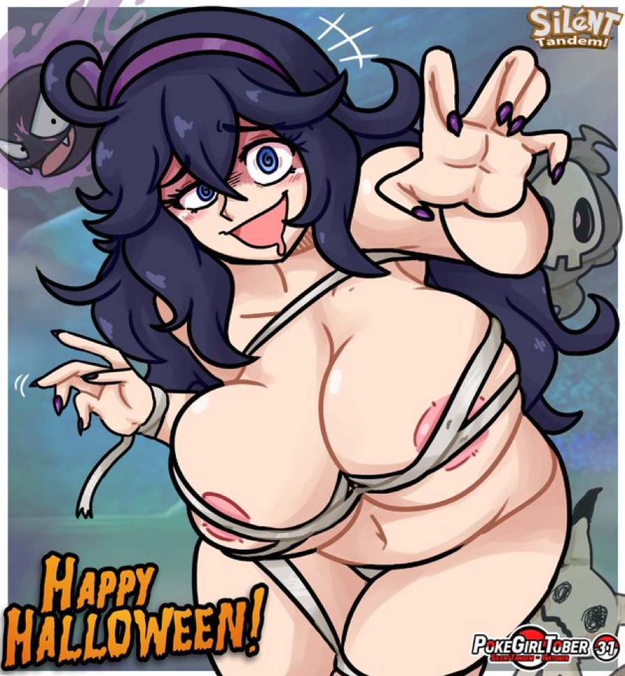 female gastly halloween hex_maniac mimikyu pokemon silenttandem