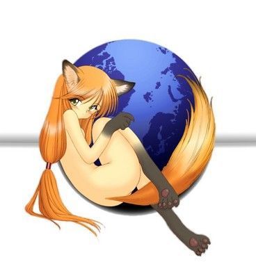 1girls 2d ass earth firefox firefox-tan fox_ears fox_tail fur furry_ears furry_tail giantess hair long_hair lowres nude orange_hair os-tan paws site-tan solo tagme tail yellow_eyes