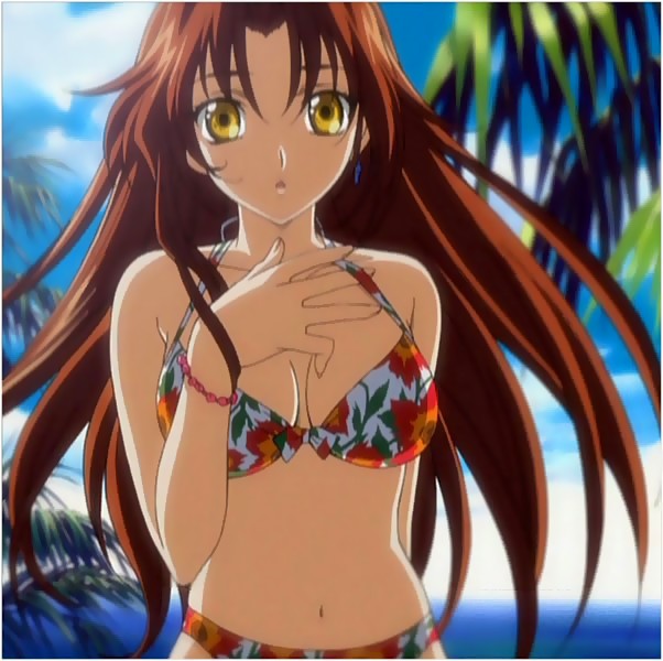 bikini cap eclair_(kiddy_grade) kiddy_grade screencap solo stitched swimsuit yellow_eyes