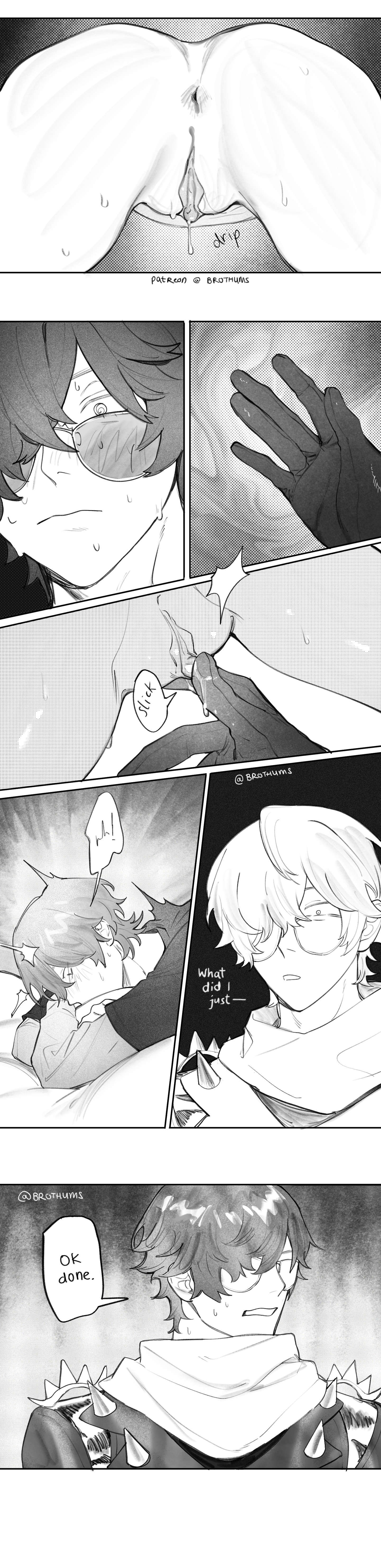 2boys, brothums, comic, comic page, cuntboy, gay, hoyoverse, lighter (zenless zone zero), male, male only, tagme, wise (zenless zone zero), yaoi, zenless zone zero