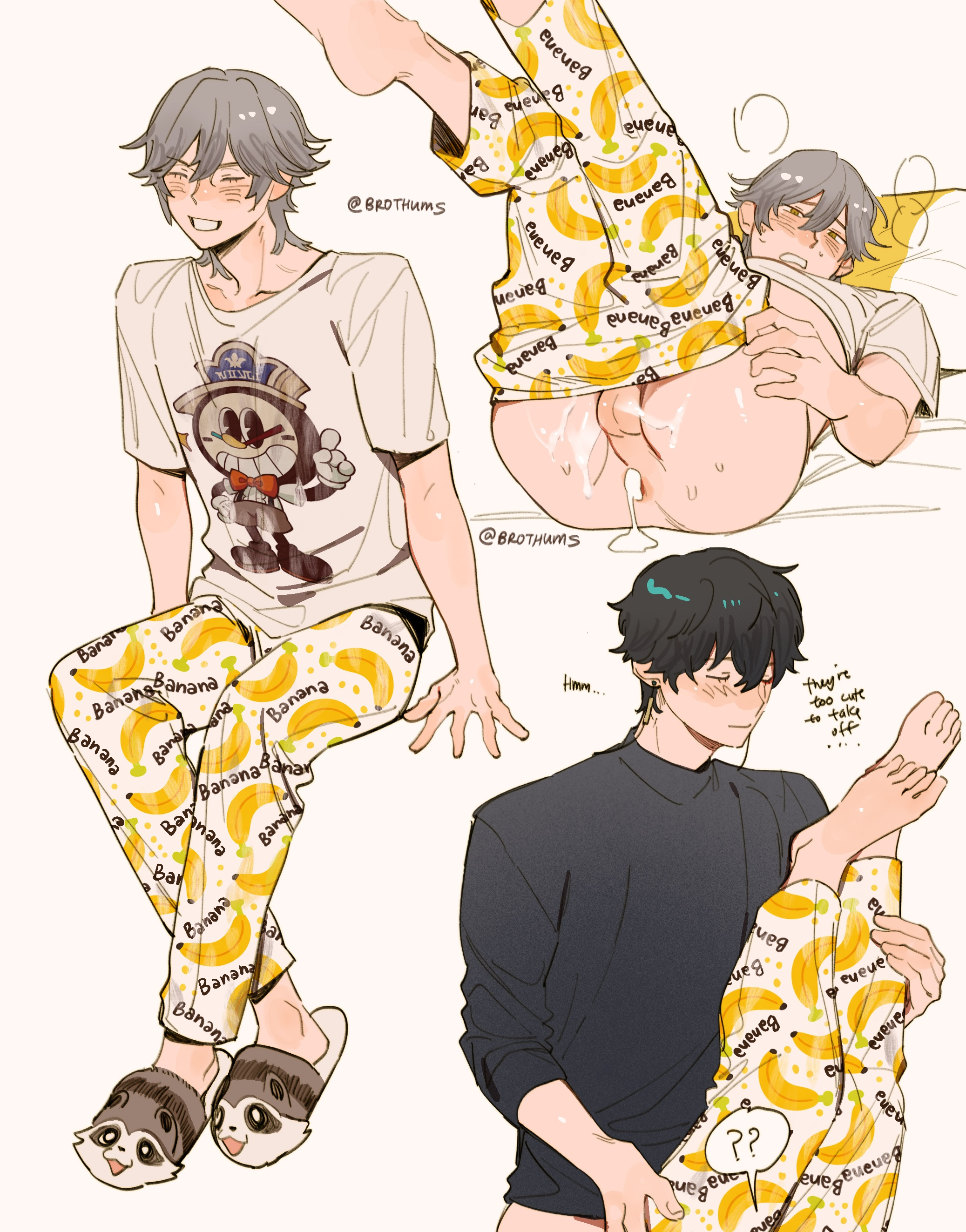 2boys, brothums, caelus (honkai: star rail), clothed, cum, cum in ass, dan heng (honkai: star rail), gay, honkai: star rail, hoyoverse, tagme, yaoi