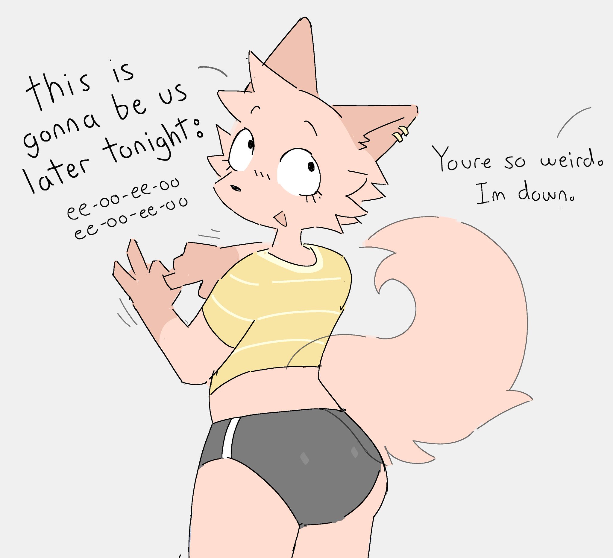 1girls, 2026, anthro, chelsea (millislushi), clothed, clothing, english text, furry, furry female, millislushi, offscreen character, sexual gesture, tagme, text