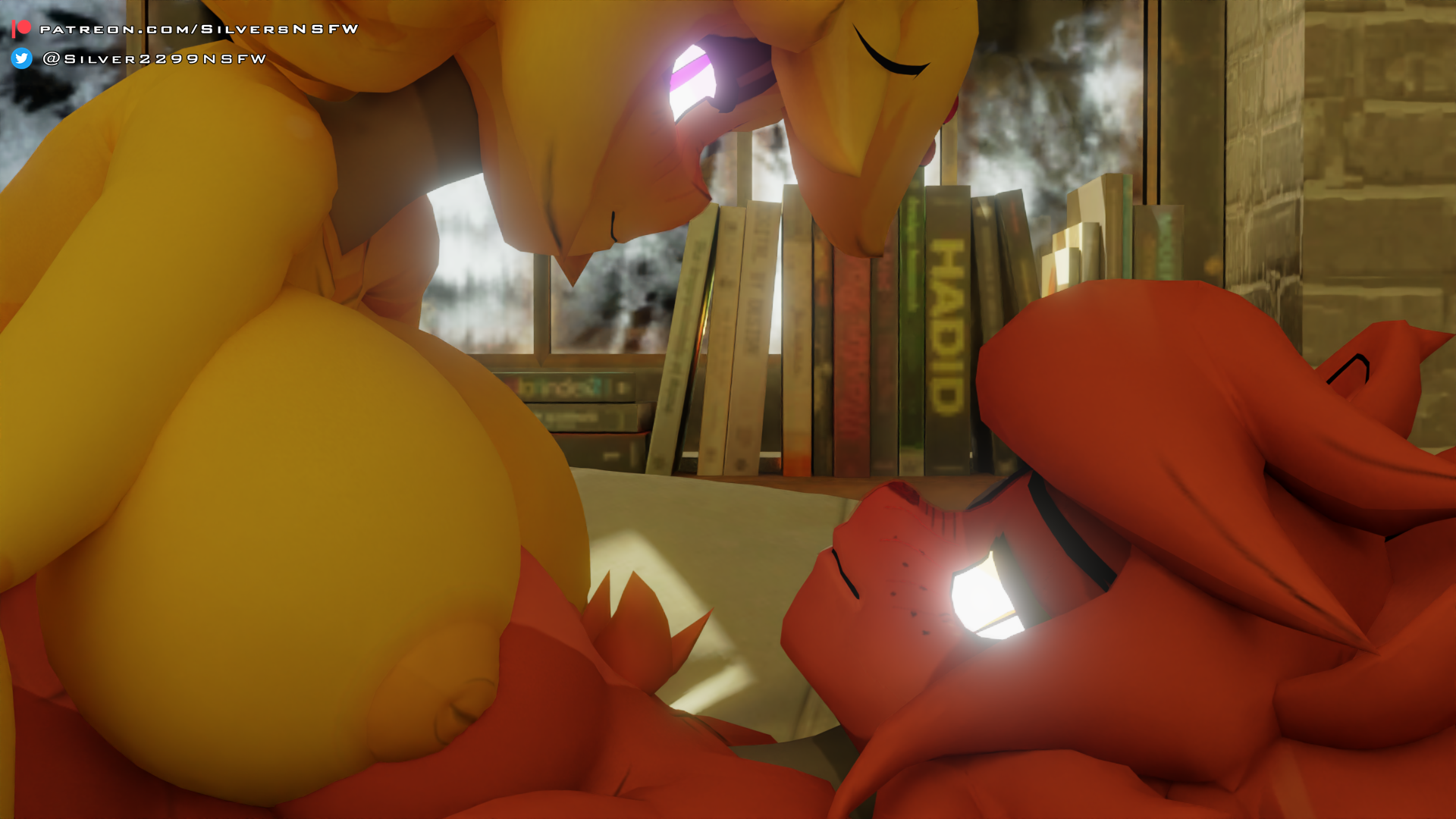 1futa, 1girls, 3d, cally3d, chica (cally3d), chica (fnaf), chiku, chiku (cryptia), clazzey, cryptiacurves, fazclaire's nightclub, female, fexa, fexa (cryptia), five nights at freddy's, fnaf, foxy (cally3d), foxy (fnaf), foxyxchica, fredina's nightclub, futa on female, futanari, intersex, lesbian, scottgames, sex, silver2299