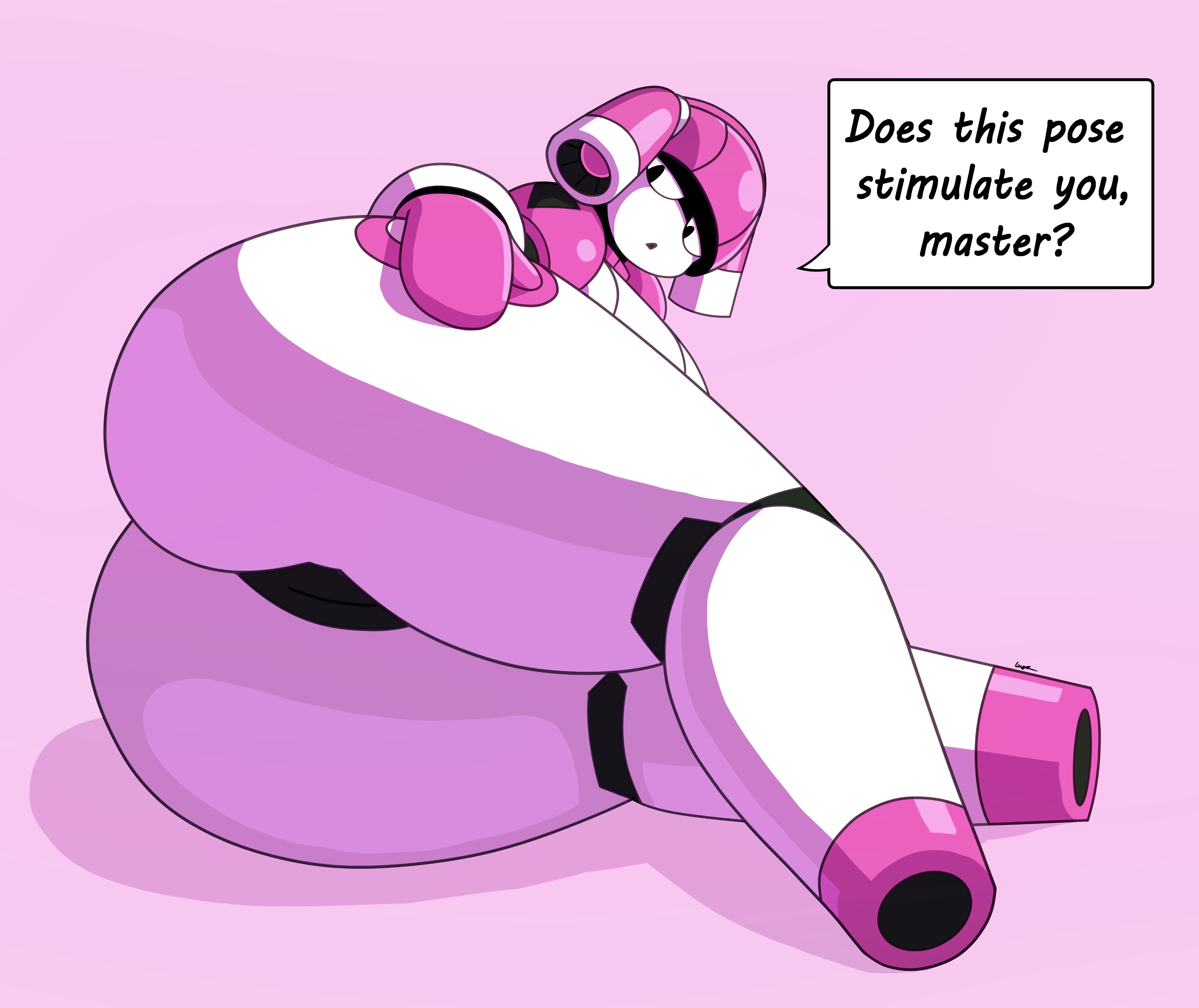 anthro, ass, big ass, bubble ass, bubble butt, dorahden, female, huge ass, mya (dorahden), pose, posing, robot girl