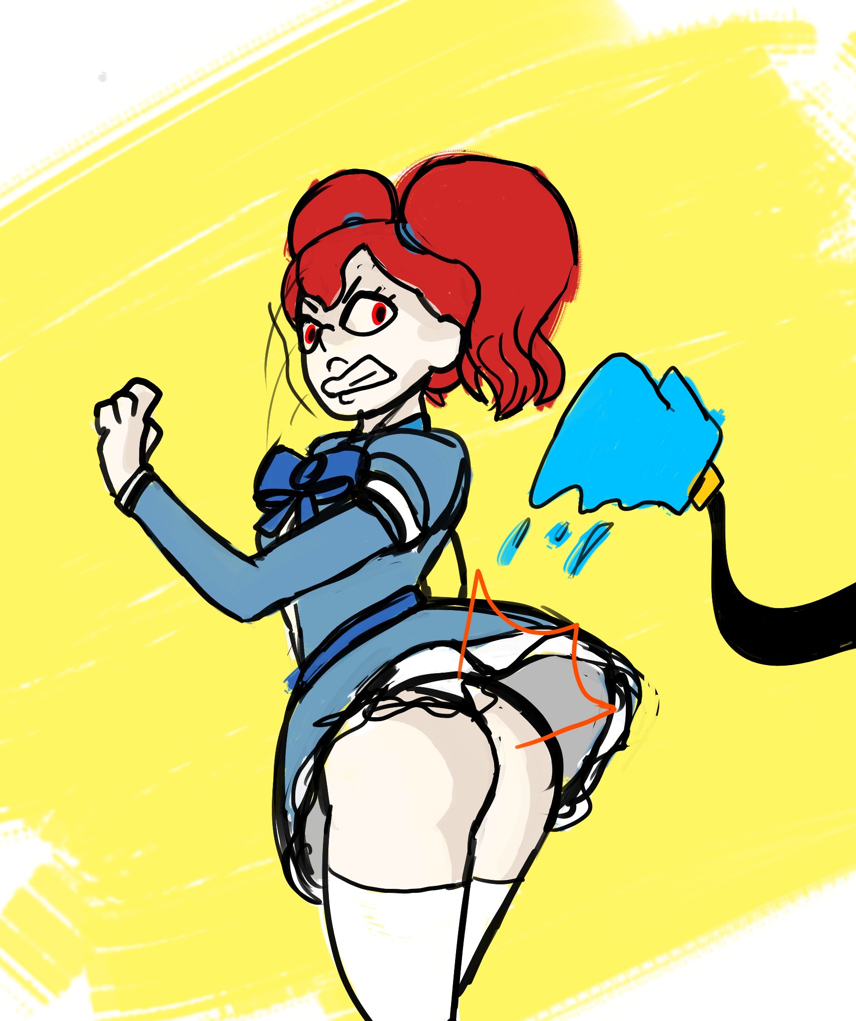 1boy, 1girls, anthro, ass, ass slap, big ass, doll, female, femsub, male, maledom, poppy (poppy playtime), poppy playtime, rape, slapping butt, spanking