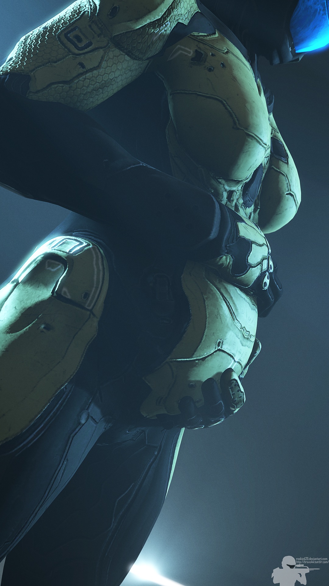belly, female, female only, female spartan (halo), halo, halo (series), hand on belly, pregnant, rookie425, sfw, spartan (halo)