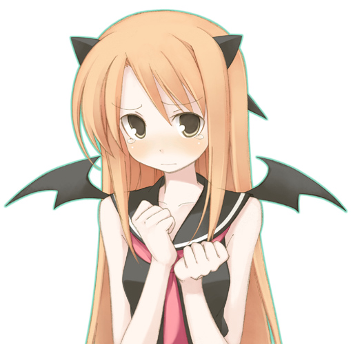 artist_request blush clothing demon_girl hasegawa_chisame mahou_sensei_negima mahou_sensei_negima! school_uniform seifuku serafuku succubus wings