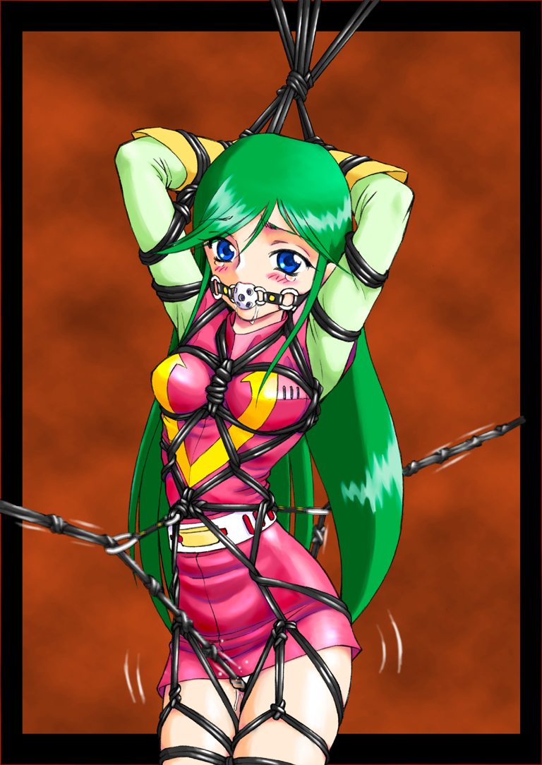 artist_request bondage combattler_v female gagged nanbara_chizuru rope