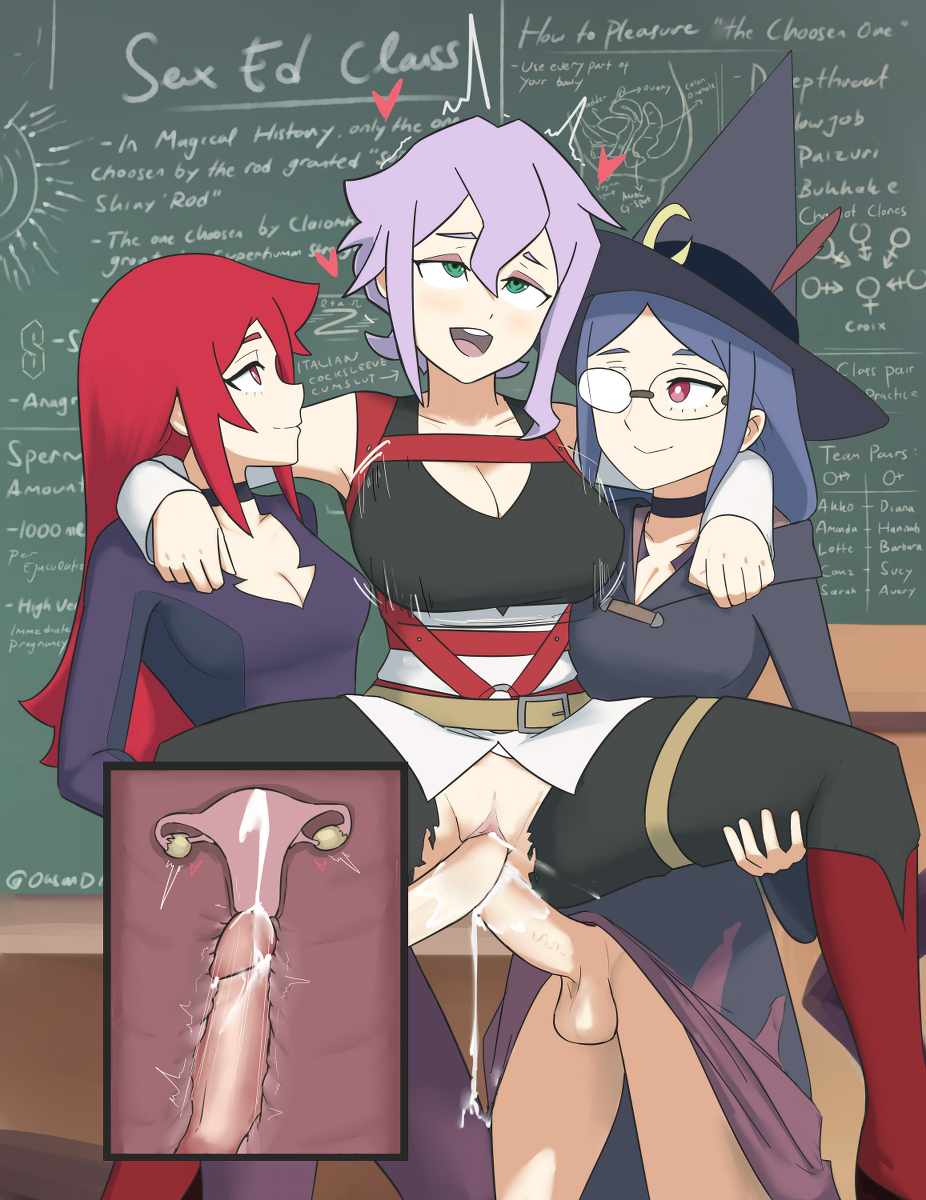 2futas 3girls anal_sex chariot_du_nord croix_meridies cum cumming double_penetration futa_on_female futanari little_witch_academia oksandio penetration sex shiny_chariot standing_sex tagme ursula_callistis vaginal_penetration x-ray