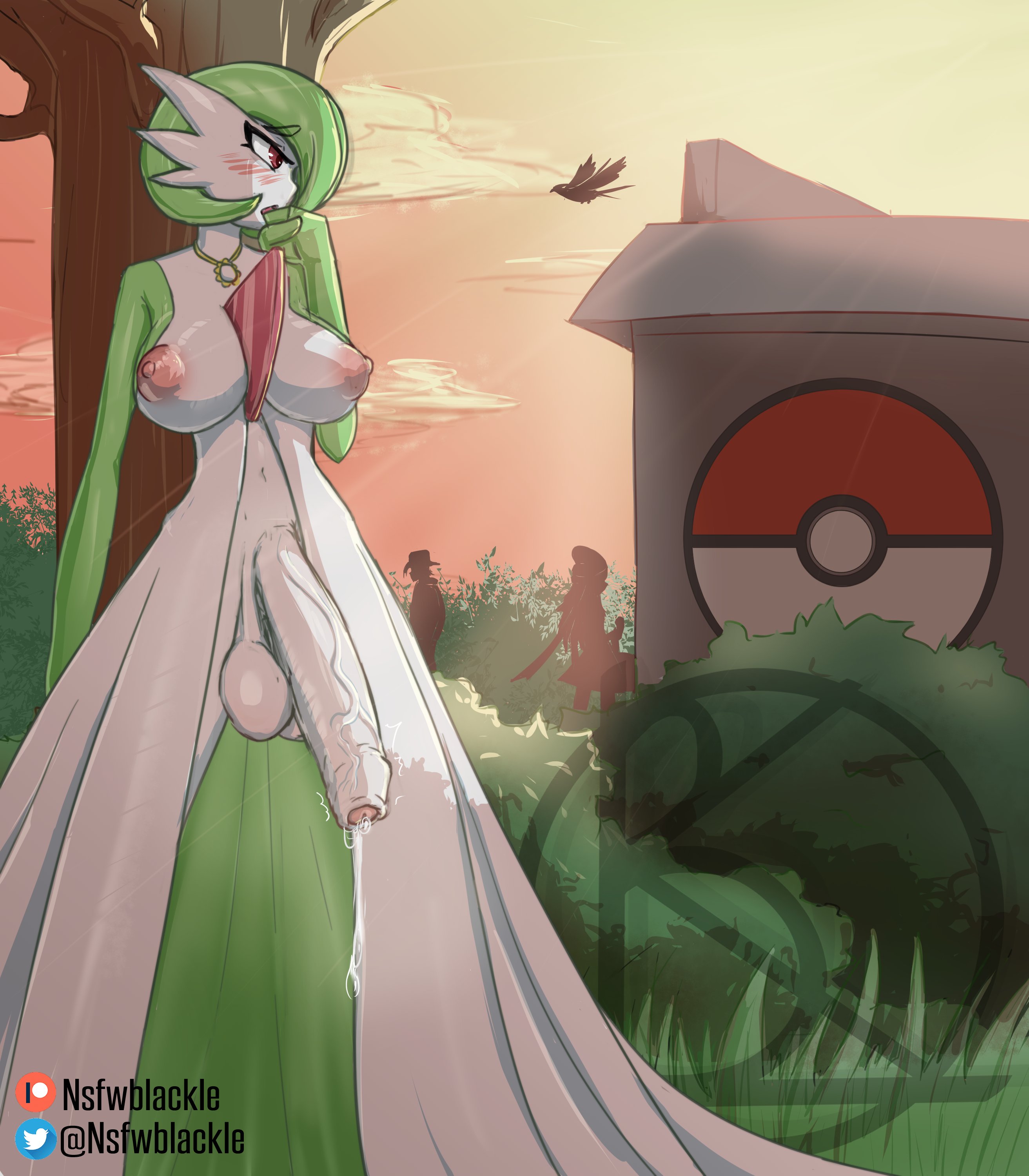 1futa, 2022, anthro, areolae, balls, balls under clothes, big balls, big breasts, blush, blushing, bodily fluids, bottomless skirt, breasts, breasts out, detailed background, dickgirl, embarrassed nude futa, erect nipples, erection, erection under clothes, erection under skirt, exhibitionism, foreskin, futa only, futanari, gardevoir, green hair, green skin, half-erect, hanging balls, hiding, huge cock, humanoid, humanoid penis, hyper, hyper balls, hyper penis, intersex, light skin, looking to the side, low hanging balls, motion lines, nipples, nsfwblackle, nude, outdoors, outside, partially retracted foreskin, penis, penis out, penis under clothes, penis under skirt, pokemon, pokemon (species), precum, precum drip, precum string, public, public nudity, puffy nipples, red eyes, retracted foreskin, sagging balls, short hair, signature, skirt, solo focus, standing, uncircumcised, uncut, unretracted foreskin, veiny penis, watermark, white body, white skin