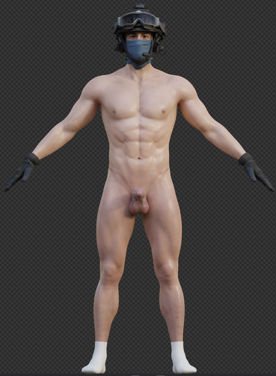 call_of_duty ckang2021 ctsfo erection gay gloves helmet male male_only mask masked mil-sim military modern_warfare muscle nude penis socks soldier tactical tactical_gear