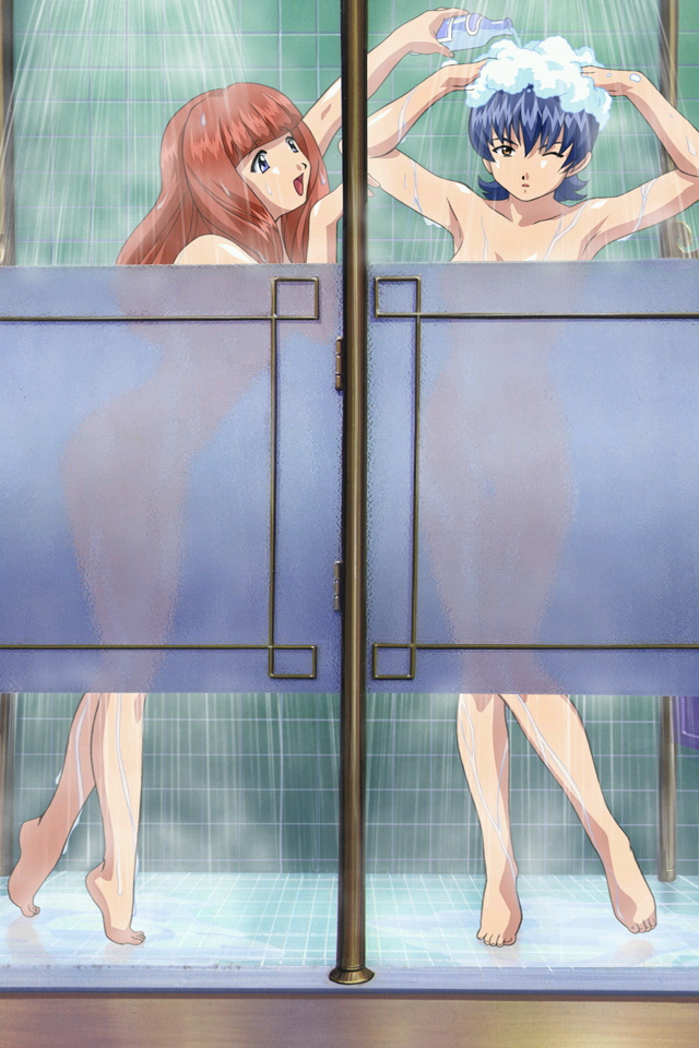 cap ci_caprice mell_raison red_hair sakura_taisen sakura_taisen_iii sakura_wars screencap shower steam