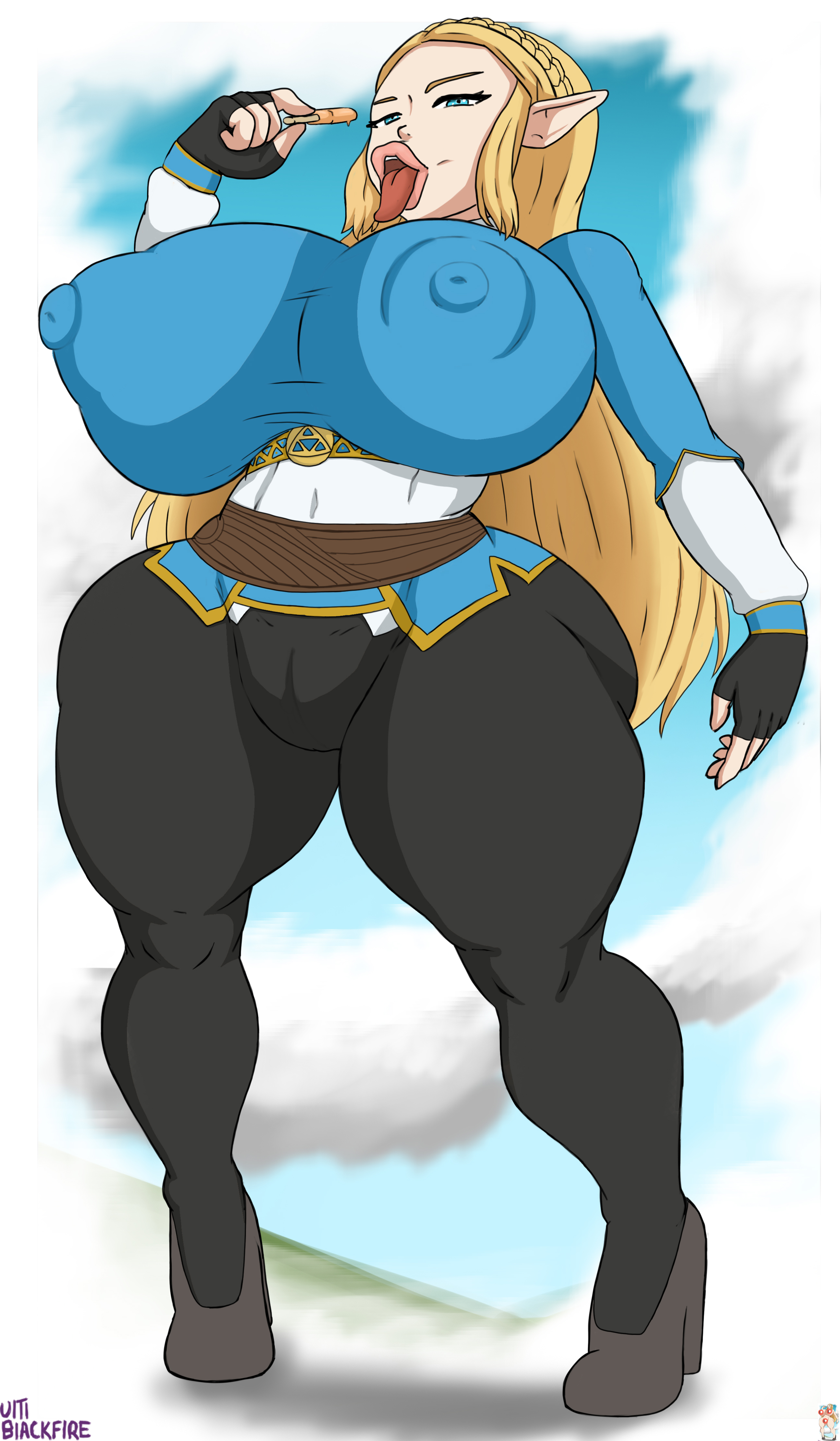 1girls, 2022, 4k, absurd res, alternate breast size, artist name, ass, bedroom eyes, big ass, big breasts, big butt, big lips, bimbo, bimbo lips, blonde hair, breasts, breasts bigger than head, breath of the wild, bubble ass, bubble butt, busty, curvaceous, curvy, curvy body, curvy female, curvy figure, detailed background, digital media (artwork), erect nipples, eyelashes, fat pussy, female, female focus, female only, fingerless gloves, fingers, gloves, hi res, high heels, hourglass figure, huge ass, huge breasts, huge butt, huge nipples, hylian, hyper breasts, large breasts, light skin, light-skinned female, lips, long hair, looking at viewer, massive breasts, nintendo, nipple bulge, nipple outline, nipples, no bra, no panties, outside, pointed ears, popsicle, princess zelda, puffy pussy, pussy, pussy visible through clothes, round ass, seductive, signature, smelly ass, solo, teal eyes, the legend of zelda, thick ass, thick lips, thick thighs, tight clothing, tongue, tongue out, ultiblackfire, voluptuous, wide hips, zelda (breath of the wild)