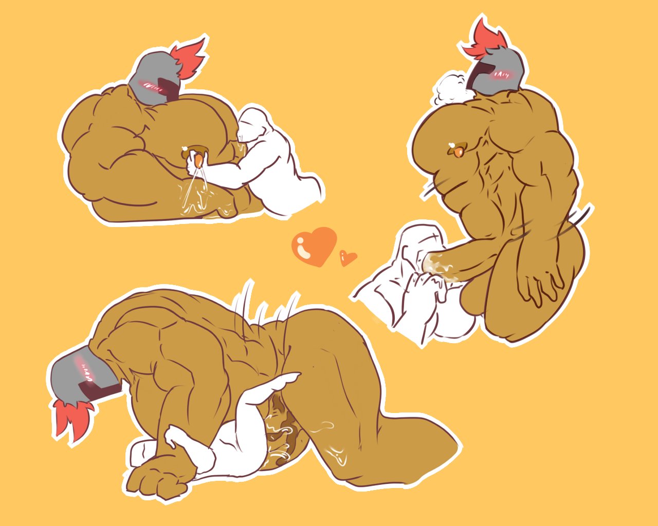 2boys, abs, ass, back, back muscles, balls, bara, big balls, big dom small sub, big muscles, big nipples, big pecs, big penis, blush, daddy, dilf, dominant male, duo, erect nipples, erection, gay, heart, helmet, helmet only, holding partner, huge balls, huge cock, huge muscles, huge nipples, huge pecs, human, human dominating human, human on human, human penetrated, human penetrating human, humansub, hunk, hyper, hyper muscles, hyper pecs, hyper penis, knight, lactation, larger human, larger male, looking pleasured, lying, male, male lactation, male only, male penetrated, male penetrating male, male/male, masked male, muscles, muscular, muscular human, muscular male, navel, nipple pinch, nipple play, nipple suck, nipples, nude, pecs, penetration, penis, penis in ass, sex, shalong88, size difference, smaller human, smaller male, smaller penetrated, stomach bulge, submissive, submissive human, submissive male, yaoi