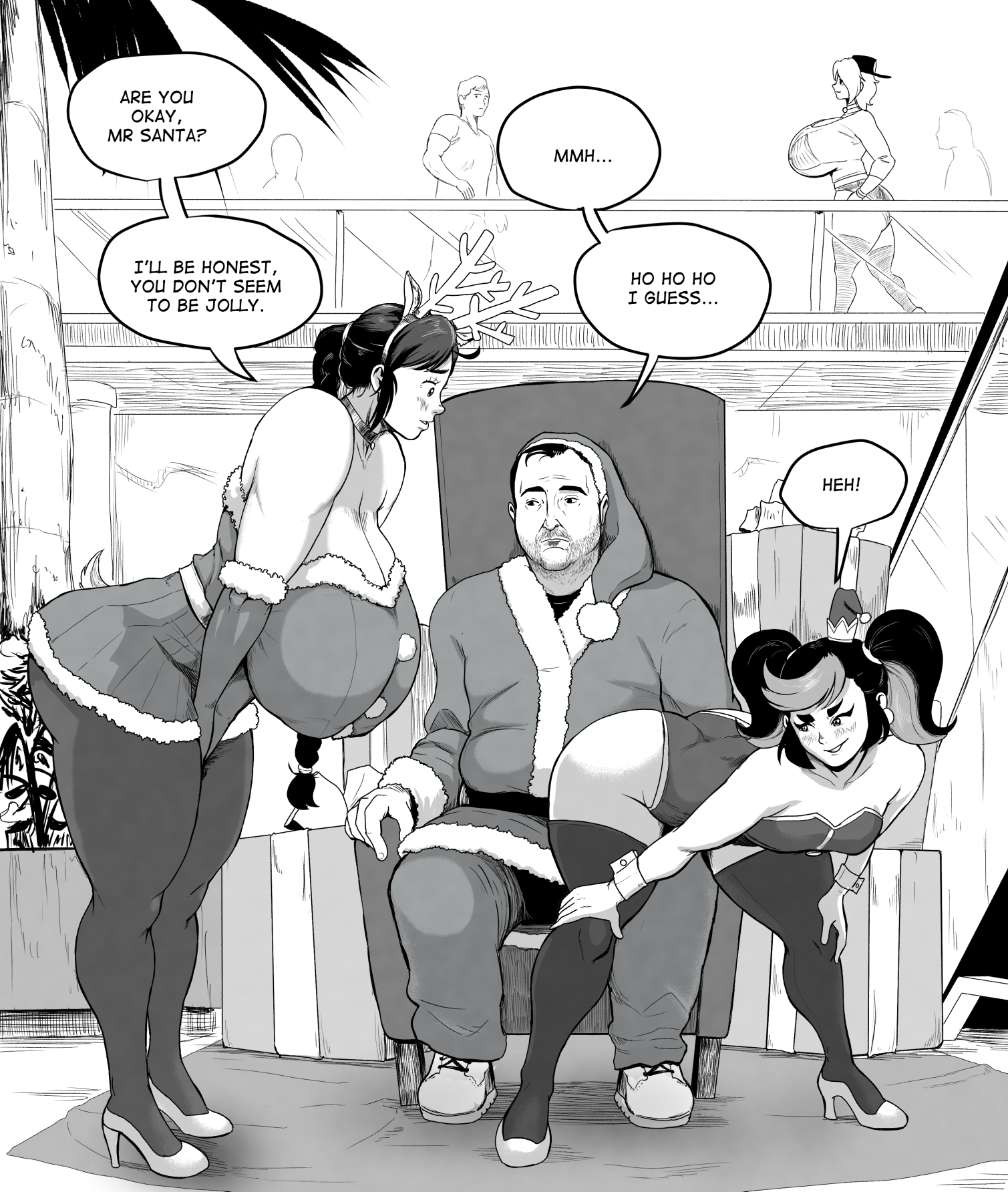 big breasts, breasts, female, harorlood, huge breasts, male, marina (harorlood), mike stoklasa, peanut butter (theycallhimcake), princess (princess jomes), thick thighs, wide hips