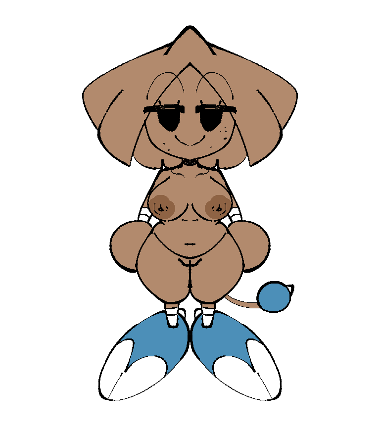 anthro breasts curvy_hips female hitmonre hitmontop jamvcr nintendo nude pokémon_(species) pokemon pussy rule_63 shortstack solo standing