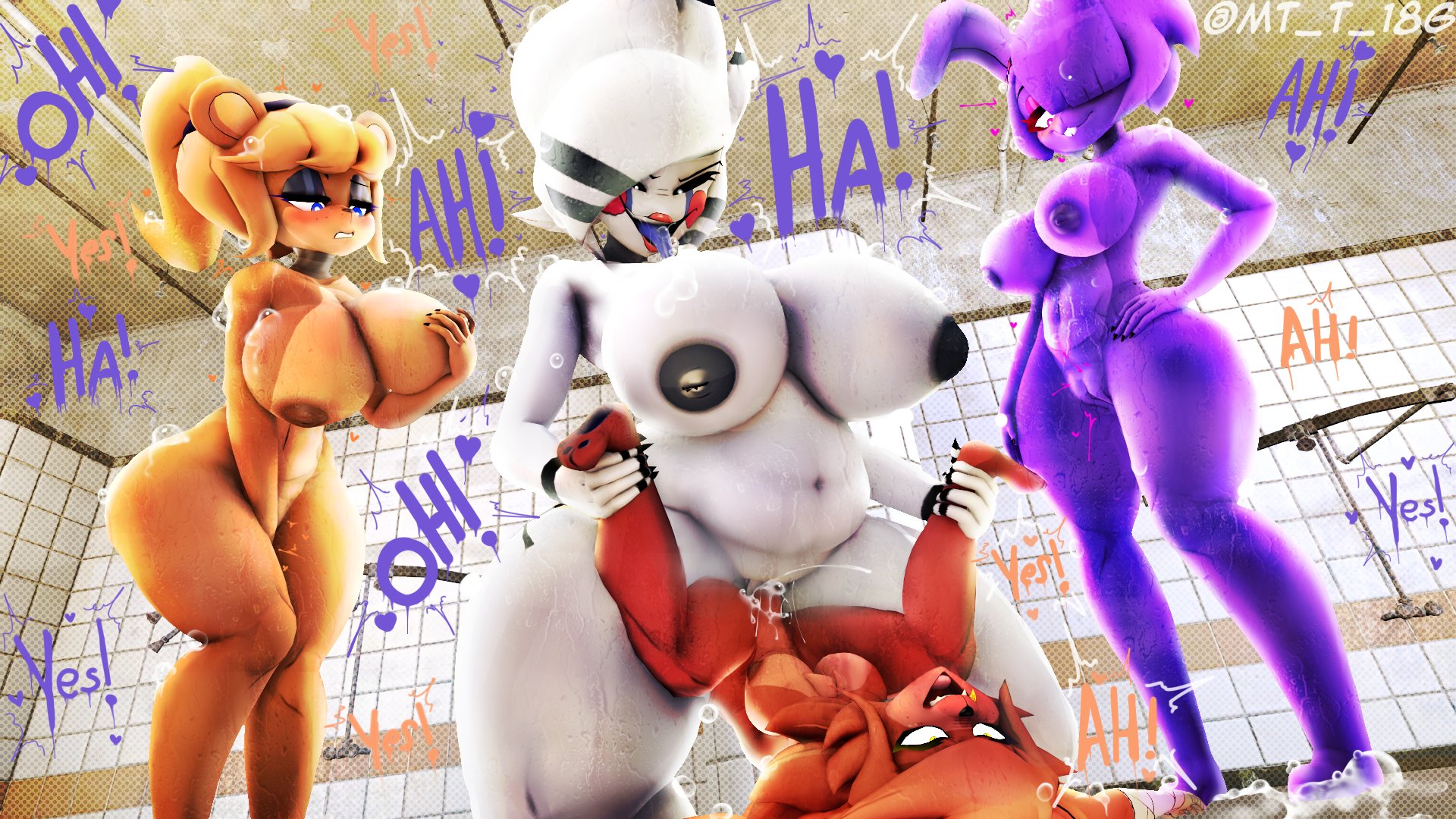 1futa, 3d, 3girls, amazon position, big ass, big breasts, big penis, bonfie, bonnie (fnaf), cally3d, fazclaire's nightclub, female, female on top, fexa, fingering self, five nights at freddy's, foxy (fnaf), freddy (fnaf), fredina's nightclub, frenni (cryptia), futanari, looking pleasured, marie (cally3d), masturbation, mr t 18g, puppet (fnaf), smaller futa, standing masturbation, vaginal penetration