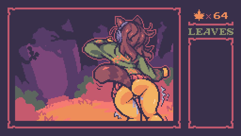 1girls ahegames animal_ears ass brown_hair clothed cum cum_in_pussy cum_inside exposed_ass exposed_pussy genital_fluids genitals headphones leaking_cum lewd_leaf_land long_hair molly_(lewd_leaf_land) nature official_art outdoors partially_clothed pixel_art pussy screencap trembling uncensored