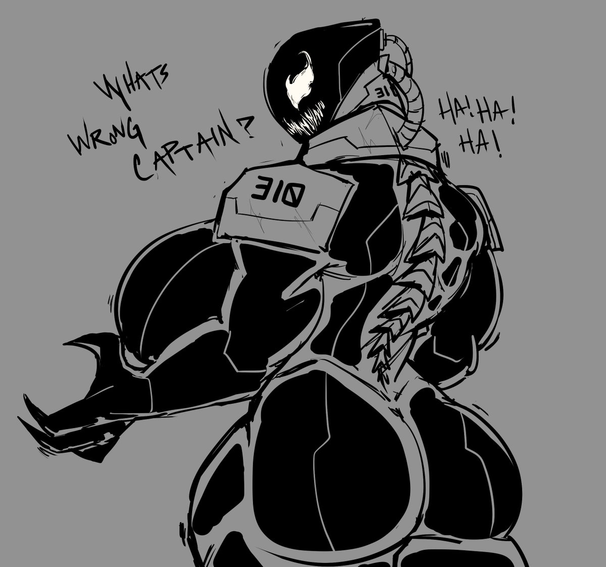 1girls, ass, big ass, big breasts, breasts, breasts bigger than head, female, female focus, female only, huge breasts, marvel, marvel comics, monster, monster girl, muscular, muscular female, repomorame, robot girl, science fiction, sharp claws, sharp fingernails, she-venom, smooth skin, symbiote, taller female, thick thighs, venom, venom (marvel)
