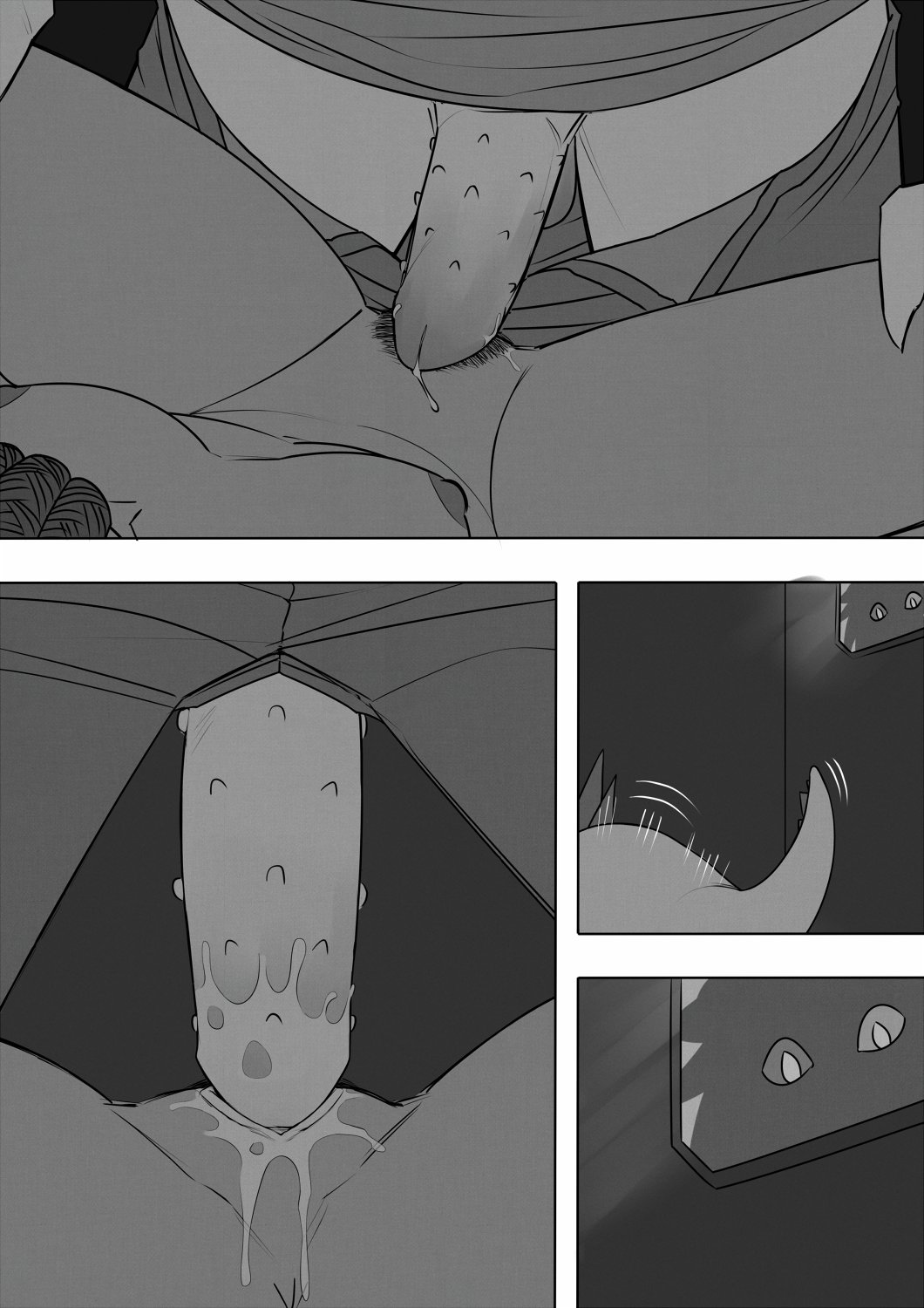 2020 anthro close-up comic faceless_character faceless_female faceless_male female female_penetrated female_pov genitals greyscale hi_res human human_on_anthro interspecies lizard lonnie_(she-ra) male male/female male_penetrating male_penetrating_female mammal masters_of_the_universe mattel monochrome netflix nubeinvernal penetration penile penile_penetration penile_spines penis penis_in_pussy reptile rogelio scalie sex she-ra_and_the_princesses_of_power straight vaginal_penetration voyeur