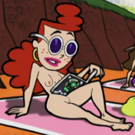 1girls accurate_art_style ass beach breasts cartoon_network edit female female_only freckles herfeffine_heferfefer hourglass_figure nipples nude pussy rarewaifus reading red_hair screencap screenshot_edit self_upload solo solo_female sunglasses the_grim_adventures_of_billy_and_mandy vagina