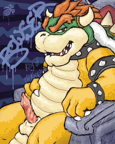 blackberry_dragon bowser lowres male_only mario_(series) nintendo super_mario_bros. uncensored