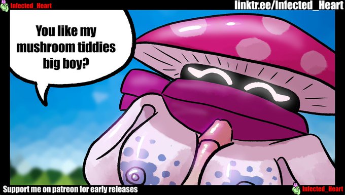 boobjob breasts fungy infected_heart mushroom_girl mushroom_humanoid night_cap_(pvz:bfn) nipples paizuri penis penis_between_breasts plants_vs_zombies plants_vs_zombies:_battle_for_neighborville speech_bubble text