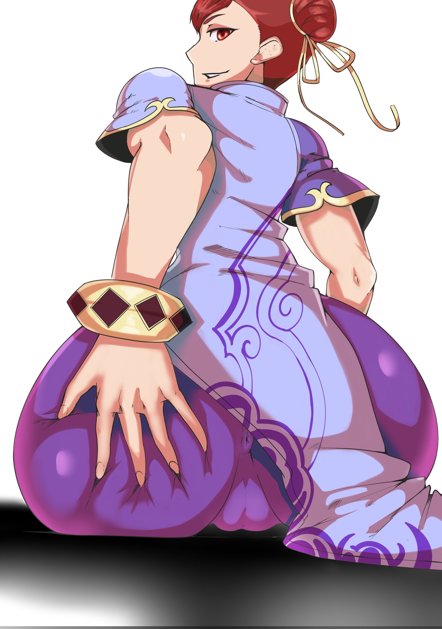 2022, ass, ass grab, big ass, breasts, busty, capcom, chinese clothes, chun-li, chun-li (street fighter 6), female, female focus, hourglass figure, juni no juni, street fighter, street fighter 6, tagme, wide hips