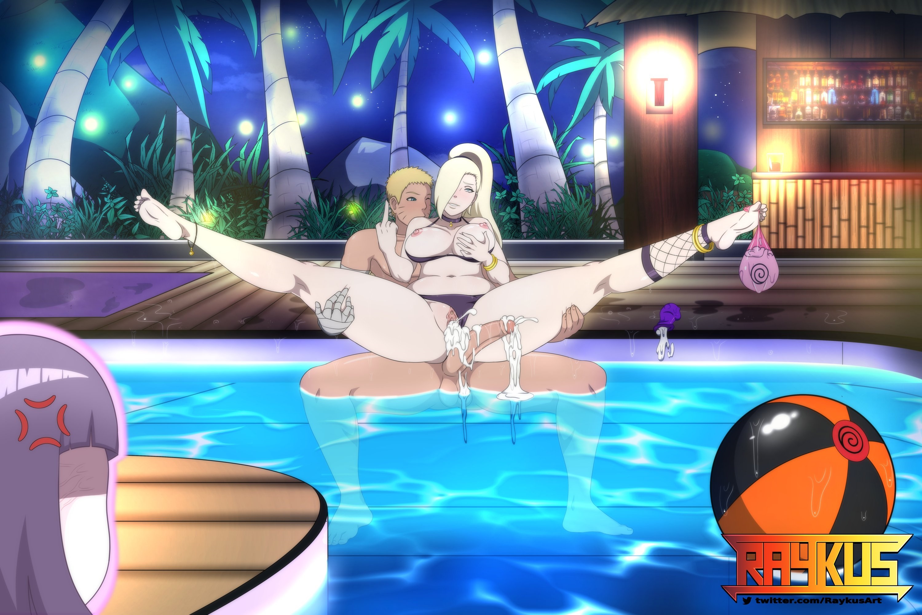 1boy, 2girls, after sex, after vaginal, alternate breast size, anger vein, angry, anklet, areolae, ass, balls, bandaged arm, bandages, barefoot, beach ball, bikini, blonde hair, blue eyes, blush, boruto: naruto next generations, breasts, breasts out, broken condom, bubble ass, bubble butt, carrying, cheating, cheating husband, cheating wife, condom, condom balloon, cuckquean, cum, cum in pussy, cum overflow, curvaceous, erect nipples, erection, excessive cum, feet, female, flipping off, grabbing, grin, hand on thigh, high resolution, holding leg, huge ass, huge breasts, husband and wife, hyuuga hinata, ino yamanaka, large ass, large breasts, licking lips, male, middle finger, mocking, multiple females, multiple girls, naruto, naruto (series), naughty face, nipples, ntr, nude, orgasm, orgasm face, outdoors, paipan, penis, penis out, pleasure face, pool, pussy, raykus, reverse netorare, rolling eyes, saliva, sex, smile, soles, spread legs, straight, sweat, swimsuit, testicles, thick thighs, thighs, toes, uncensored, used condom, uzumaki hinata, uzumaki naruto, vagina, voluptuous, water, watermark, wet, yamanaka ino, yellow hair