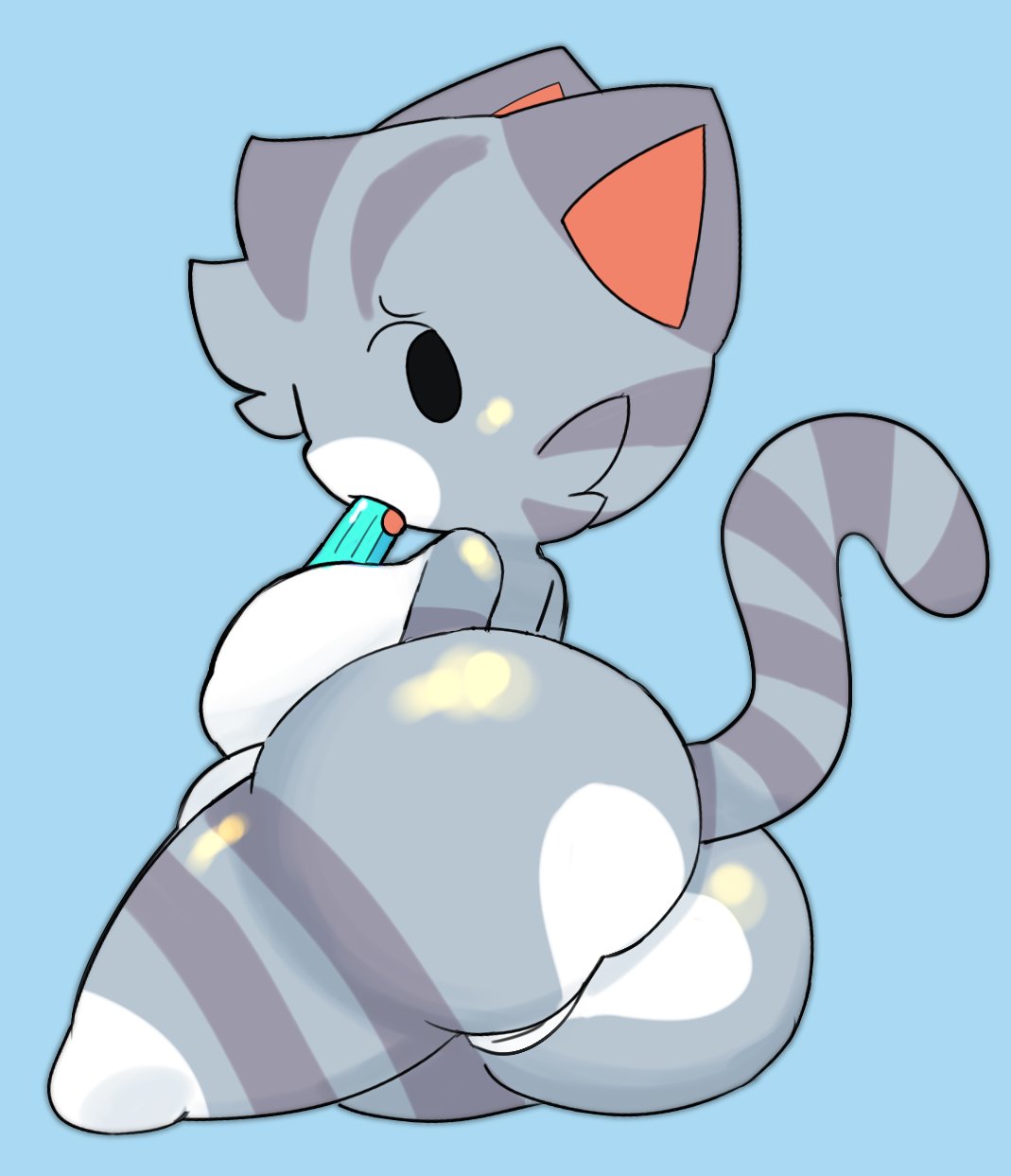 animal_crossing anthro anus ass big_ass big_butt breasts bubble_butt felid feline felis female fur furry furry_only huge_ass lolly_(animal_crossing) naked nintendo nude pussy sleepysous solo suggestive_food tagme tail thick_thighs wide_hips