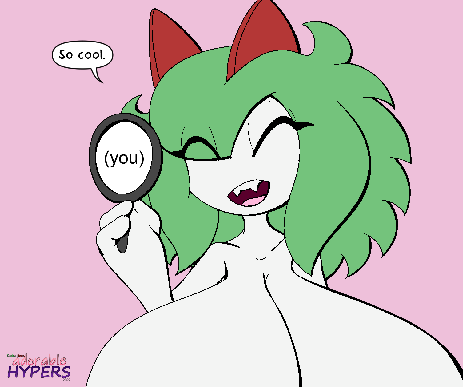 alternate_breast_size big_breasts breasts breasts_bigger_than_head emillie_(zanbonsen) english_text female huge_breasts hyper hyper_breasts kirlia large_breasts nude pokemon pokemon_(species) pokemon_rse speech_bubble tagme talking_to_viewer text wholesome zanbonsen