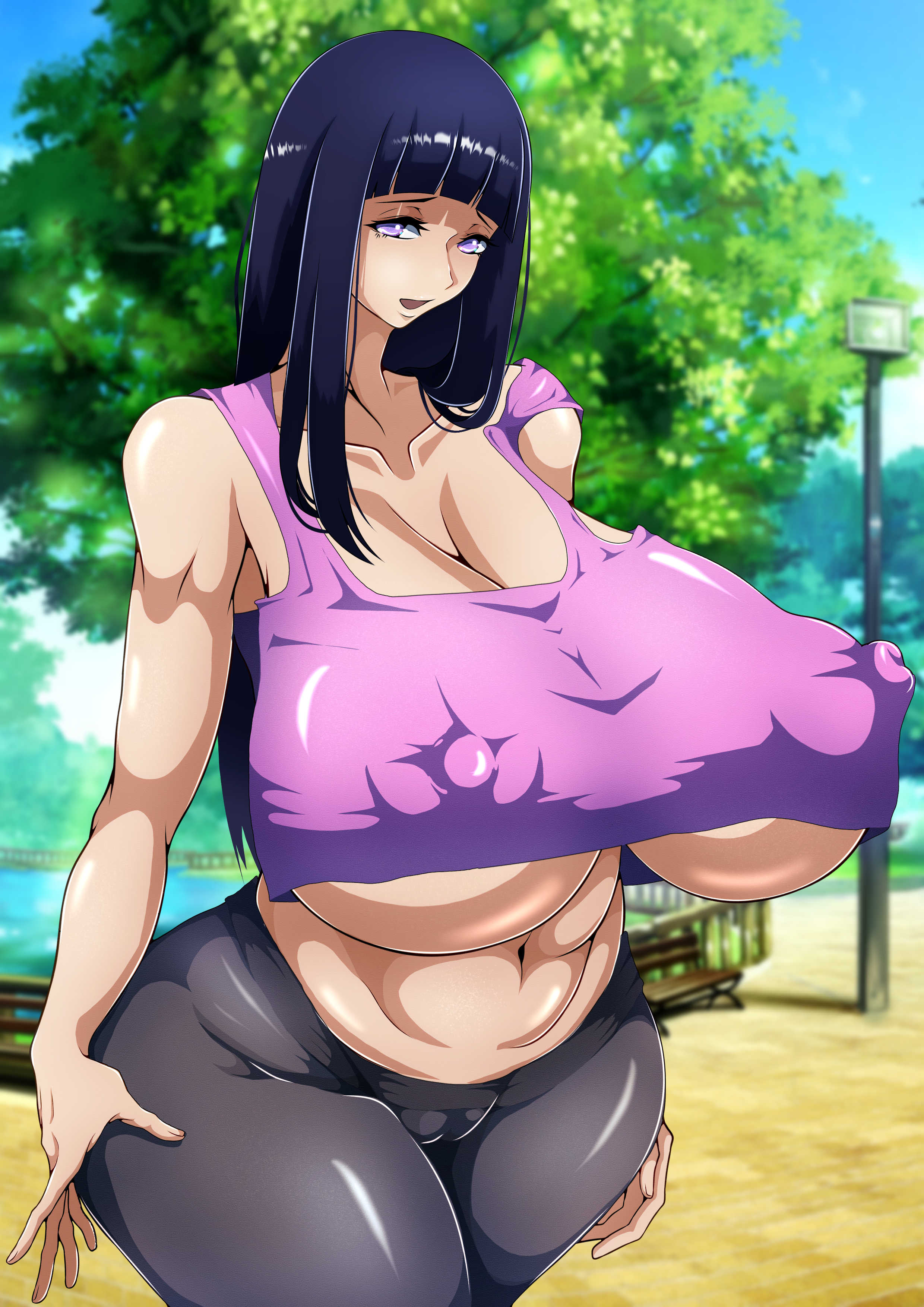 1girls, big breasts, breasts, busty, cleavage, curvaceous, curves, curvy, curvy body, curvy female, curvy figure, erect nipples, female, female focus, female only, huge breasts, hyuuga hinata, large breasts, long hair, mojihe, naruto, naruto (series), naruto shippuden, nipples, nipples visible through clothing, solo, solo female, venus body, voluptuous