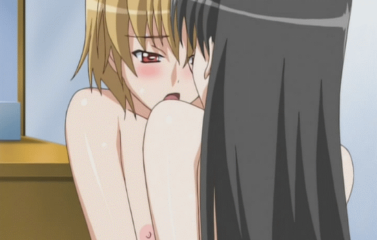 1futa 1girls aki_sora akisora animated aoi_nami blonde_hair blush bounce bouncing_breasts breasts brown_hair female flat_chest futa_on_female futanari implied_futanari long_hair multiple_girls nipples sex short_hair small_breasts sumiya_kana