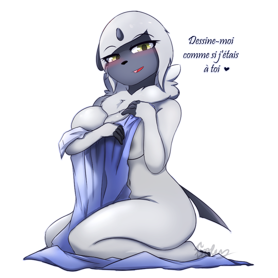 2022 absol alfredlinsh big_breasts breasts female female_only nintendo pokémon_(species) pokemon pokemon_(species) tagme translation_request