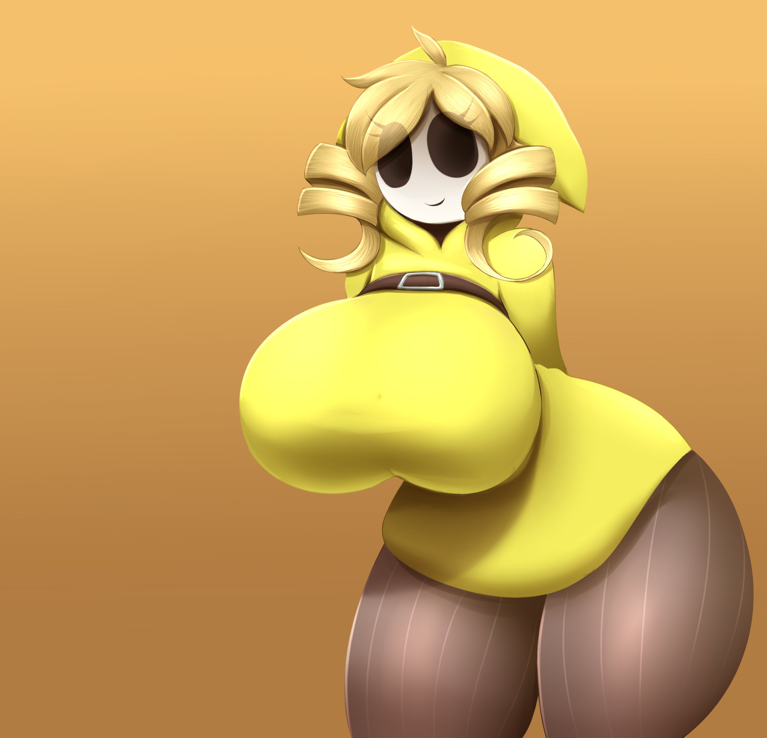 1girls, ass, big ass, big breasts, breasts, breasts bigger than head, drill hair, enormous ass, enormous breasts, fat ass, female, huge ass, huge breasts, long hair, mario (series), massive ass, metachoke, nintendo, shy gal, smile, tagme, thick ass, thick thighs