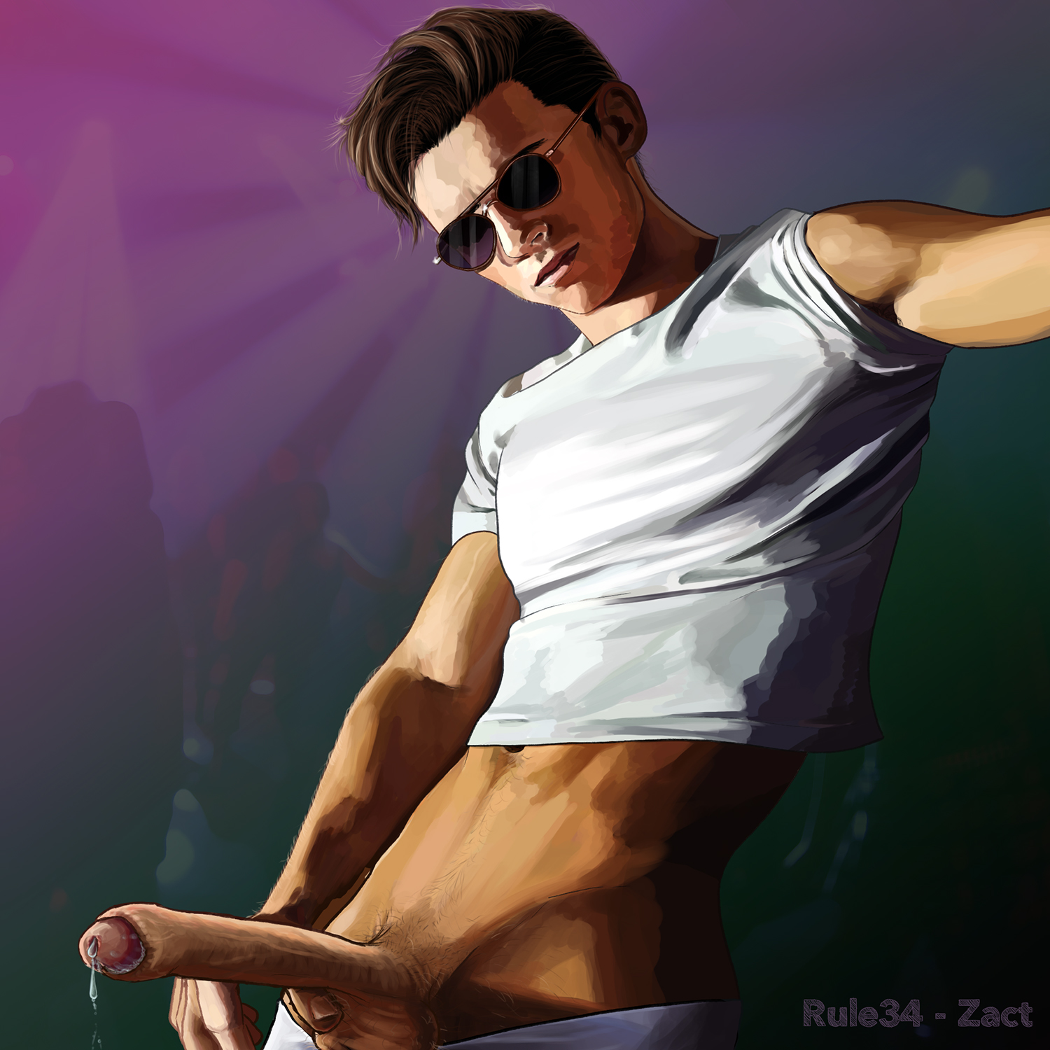 1boy, big, celebrity, hung, male, male only, penis, precum, precum drip, solo, tom holland, uncharted, wet