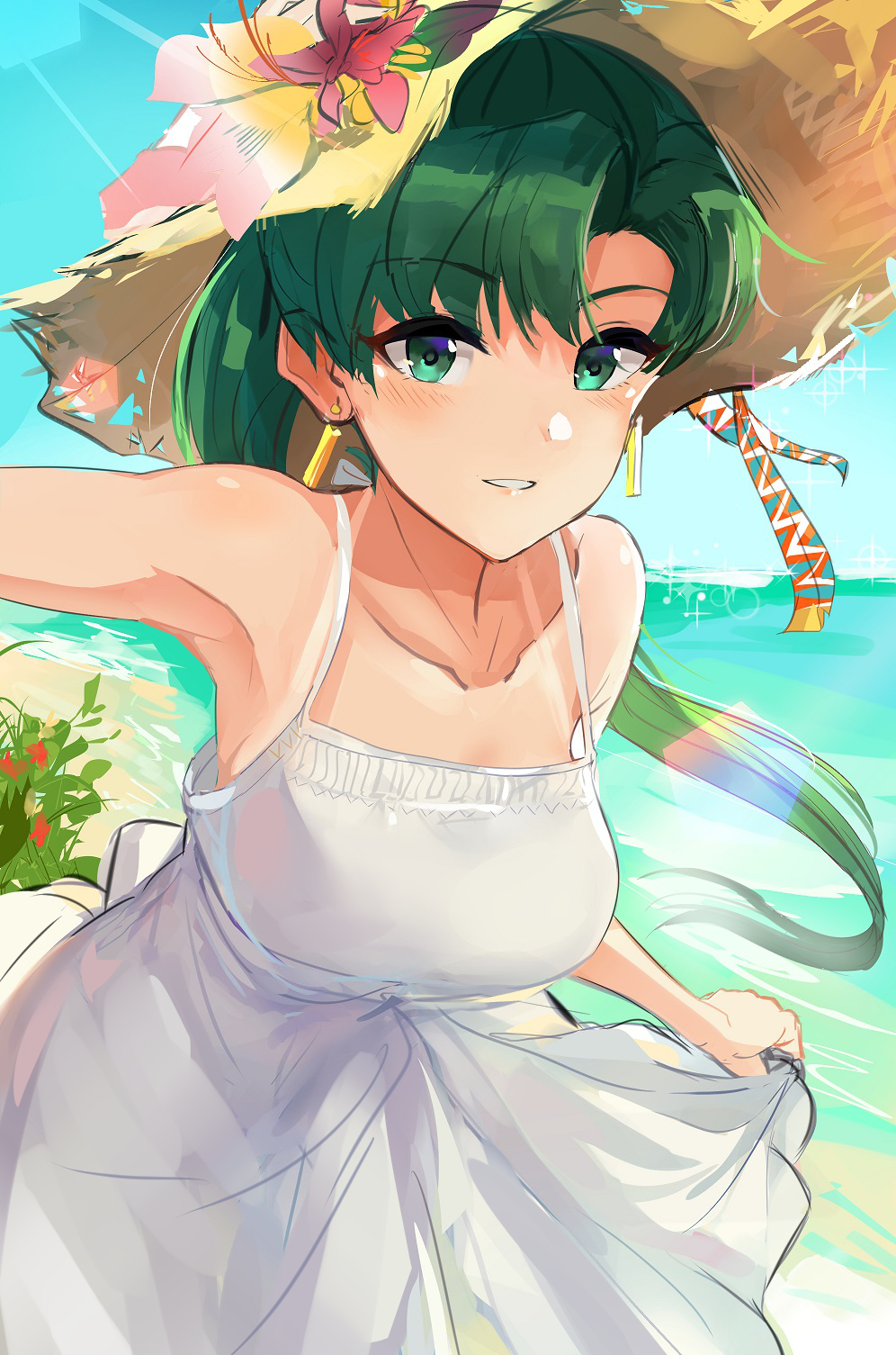 fire_emblem fire_emblem:_the_blazing_blade lyn_(fire_emblem) ormille sundress tagme