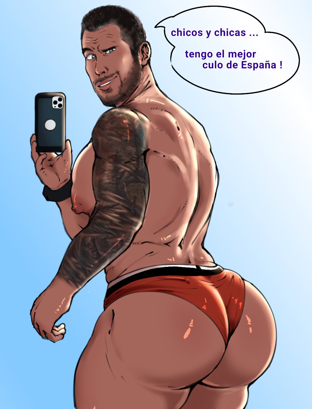 1boy artist_name ass back_muscles bara bara_ass bara_butt bara_tiddies bara_tits big_ass big_ass_(male) big_chest big_pecs big_pectorals bubble_ass bubble_butt bussy butt character_name chest fat_ass fat_butt gay holding_phone huge_ass huge_butt jordi_wild latino looking_back male male_only massive_ass massive_butt muscles muscular muscular_ass muscular_bottom muscular_butt muscular_male paldraws pecs pectorals plump_ass plump_butt pov_ass real_person selfie spanish_text tattoo underwear yaoi youtube_hispanic youtuber youtuber_boy