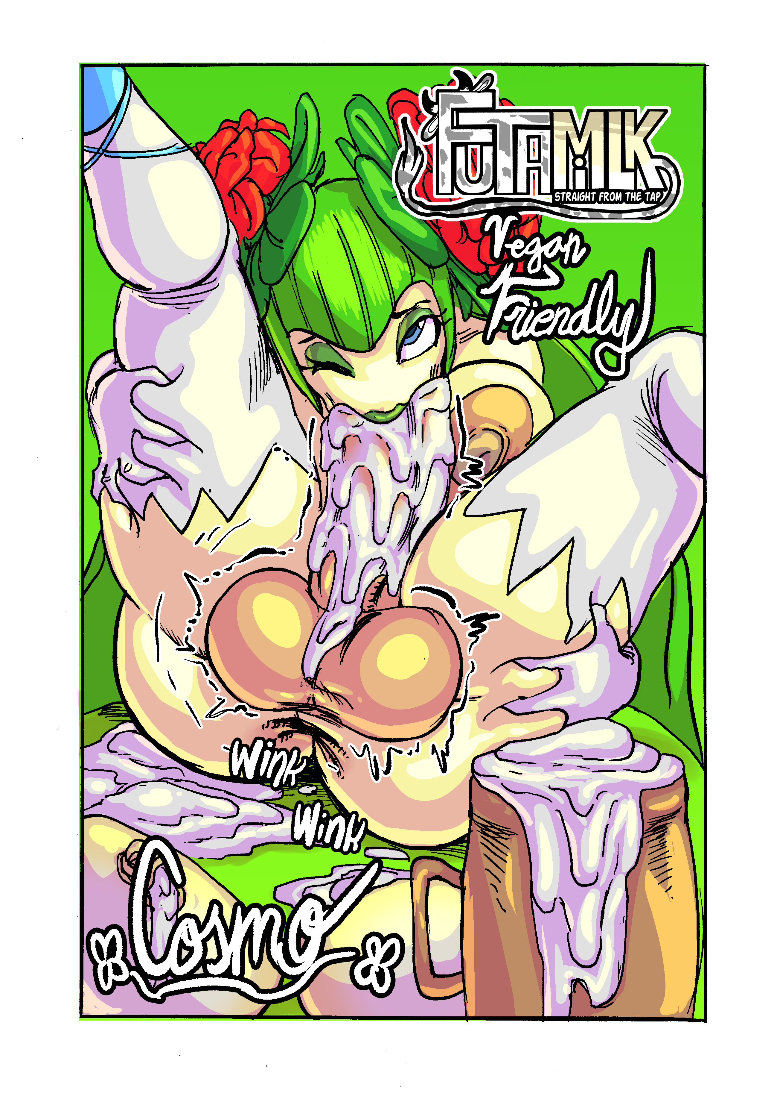 1futa, aged up, areolae, autofellatio, balls, balls clench, big penis, breasts, cosmo the seedrian, cum, cum in container, cum in cup, ejaculation, erection, female, futa only, futamilk, futanari, goudadunn, huge balls, huge cock, humanoid, humanoid penis, intersex, light skin, masturbation, mostly nude, nipples, nude, nude futa, orgasm, penis, plant, plant girl, sega, solo, sonic (series), sonic the hedgehog (series), sonic x, testicles, testicles clench, text, twitch lines