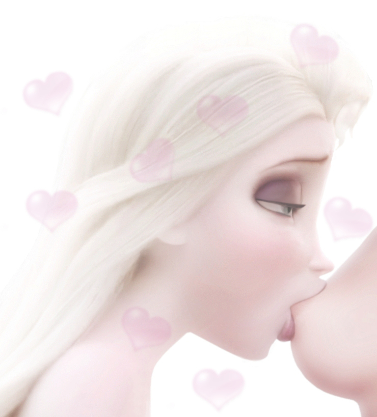 blonde_hair breasts disney elsa_(frozen) female frozen_(film) girl licking oral rastifan sucking