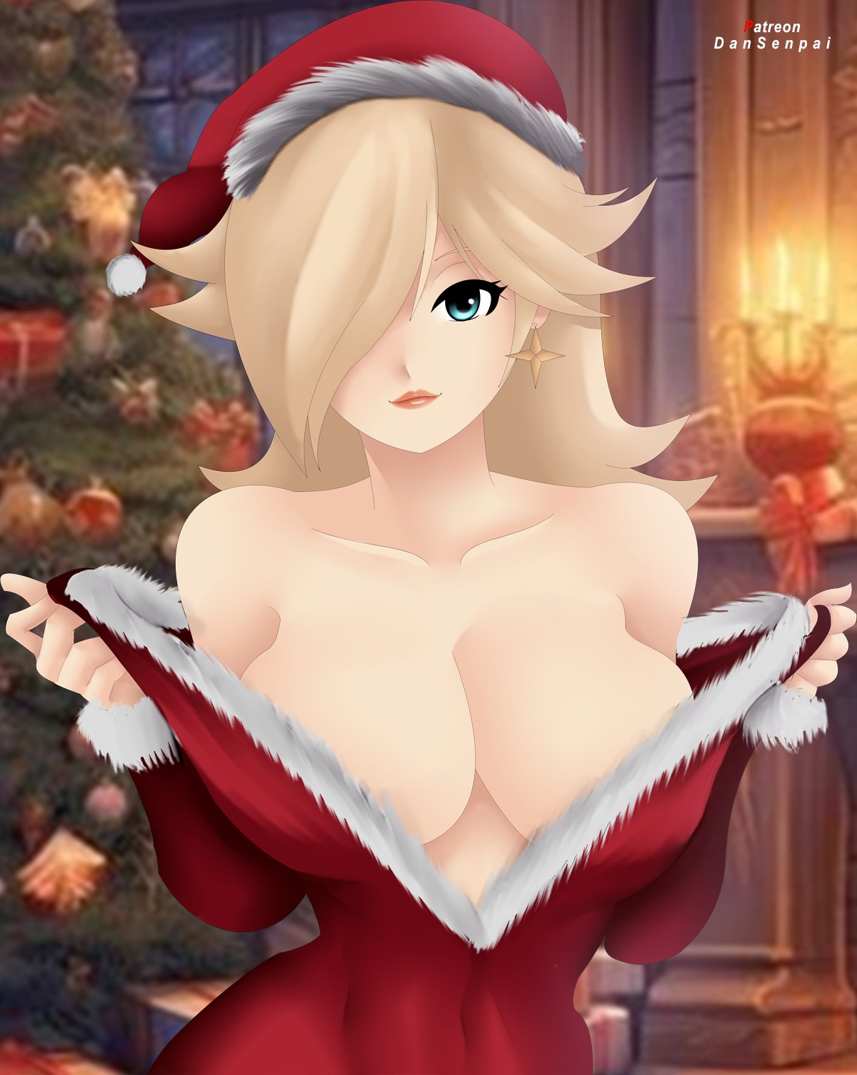 1girls big_breasts female princess_rosalina solo solo_female