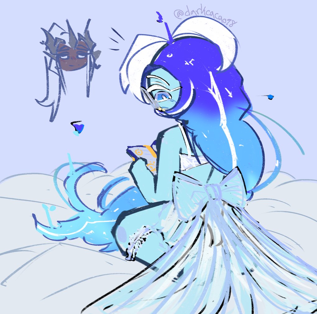 cookie run, cookie run kingdom, darkcacao98 (artist), elder faerie cookie, shadow milk cookie