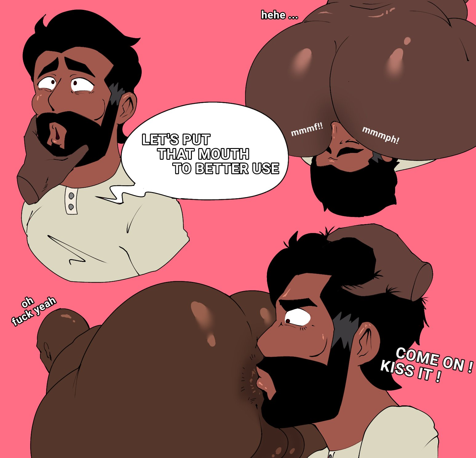 anilingus, anus, artist name, ass, ass eating, bald, beard, big ass, big butt, character name, copyright name, craig of the creek, dark skin, dark-skinned male, dialogue, dilf, eating ass, english text, facesitting, gay, gay sex, hole (anatomy), huge ass, huge butt, male, male only, melanin, paldraws, ravi (craig of the creek), rimjob, rimming, text, yaoi