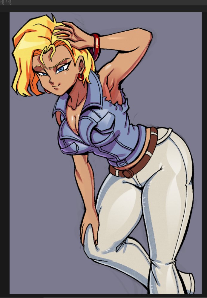 1girls android android_18 big_ass big_breasts breasts bust busty chest crimsoncoax curvaceous curvy curvy_figure digital_media_(artwork) dragon_ball dragon_ball_super dragon_ball_z female gynoid hips hourglass_figure huge_ass huge_breasts humanoid large_ass large_breasts legs mature mature_female shounen_jump slim_waist thick thick_hips thick_legs thick_thighs thighs voluptuous waist wide_hips