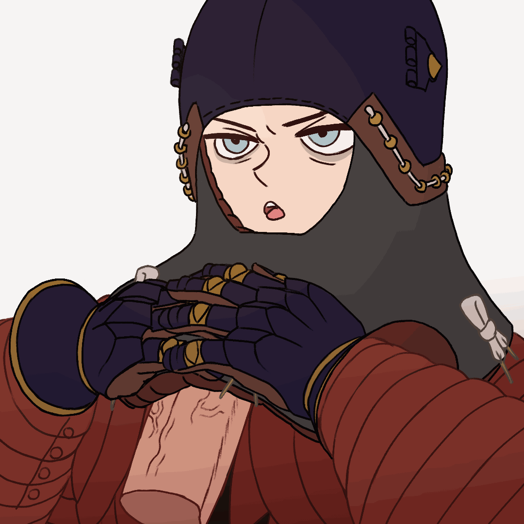 1boy, 1boy1girl, 1girls, animated, animated gif, armor, armored female, aventail, bascinet, blowjob, chainmail, clothed, clothed sex, cum, cum in mouth, cum in nose, cum inside, cum leaking, cum leaking out of mouth, cum leaking out of nose, cum out nose, emmelot (wassnonnam), emotionless, emotionless female, emotionless sex, erection, excessive cum, expressionless, fellatio, female, female knight, female soldier, gambeson, gauntlets, gif, helmet, knight, mail (armor), male, open mouth, oral, original, penis, precum, simple background, soldier, swallowing, swallowing cum, tearing up, tears, uncensored, unenthusiastic, wassnonnam