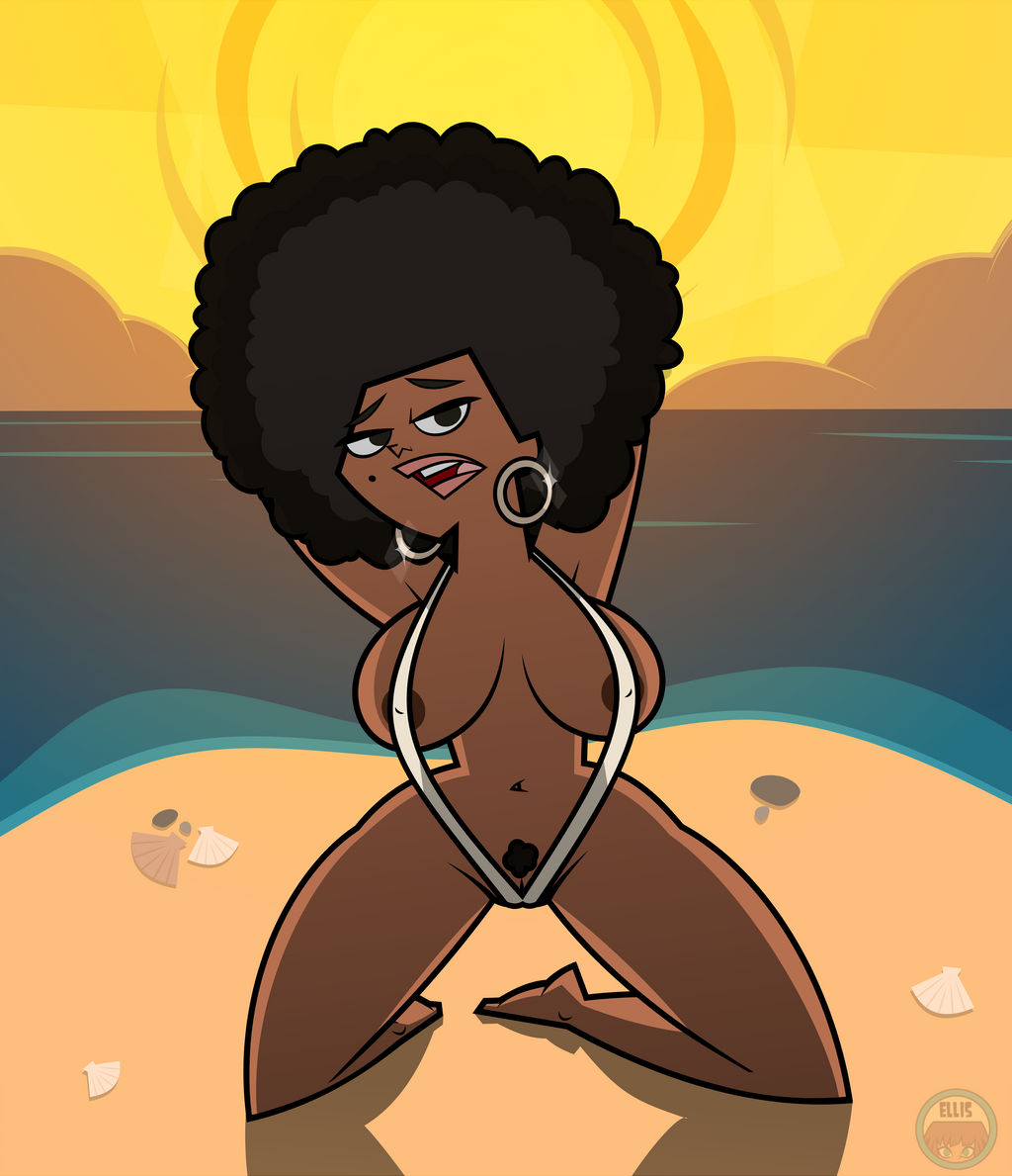 2d, black hair, busty, dark skin, dark-skinned female, elinor the witch, ellissummer, female, female focus, female only, hornyhobbit, hourglass figure, leshawna (tdi), mother-of-trolls, tagme, total drama island, wide hips