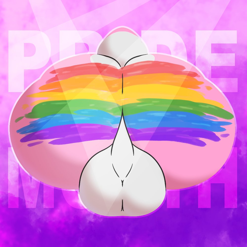 big_ass bubble_butt huge_ass male_only mario_(series) nintendo pink_yoshi pride_colors pride_month_2022 tagme thelewdshi yoshi